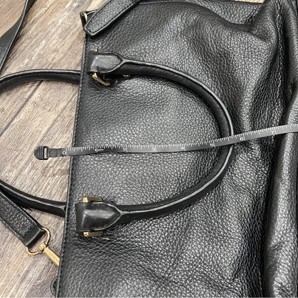 Michael Kors pebble leather Black Satchel handbag shoulder bag - Picture 9 of 16